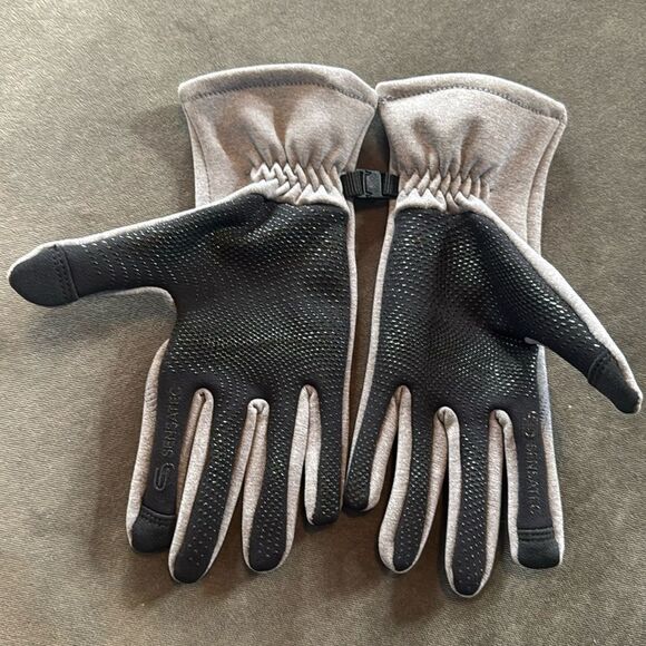Women’s Head Touchscreen Compatible Outdoor Running Gloves Gray Size M NWOT - Picture 2 of 7